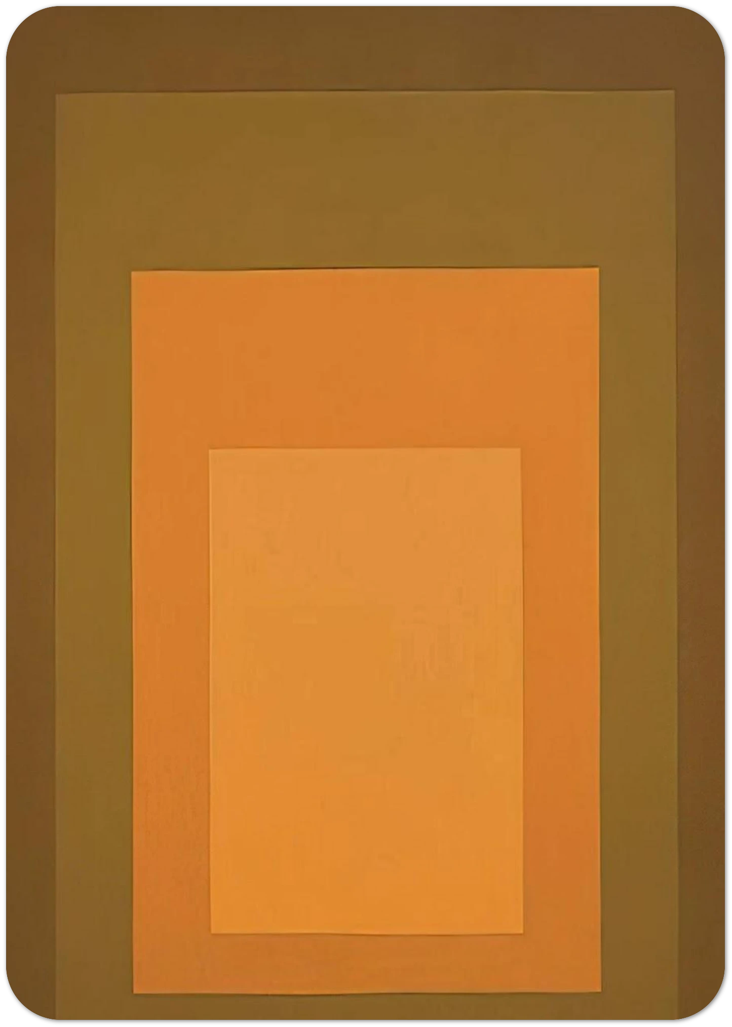 HOMAGE TO THE SQUARE AUTUMN CLIMAX 1963 By Josef Albers Pack of 10 Post Cards | Josef Albers Post Cards | A6 (10.5 x 14.8 cm) - 4.1 x 5.8 inches