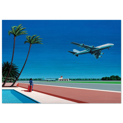 Finest B-R-E-E-Z-E Takeoff - Hiroshi Nagai Brushed Aluminum Print - 70x100 cm / 28x40 inches | Hiroshi Nagai Aluminum Print | Hiroshi Nagai Prints