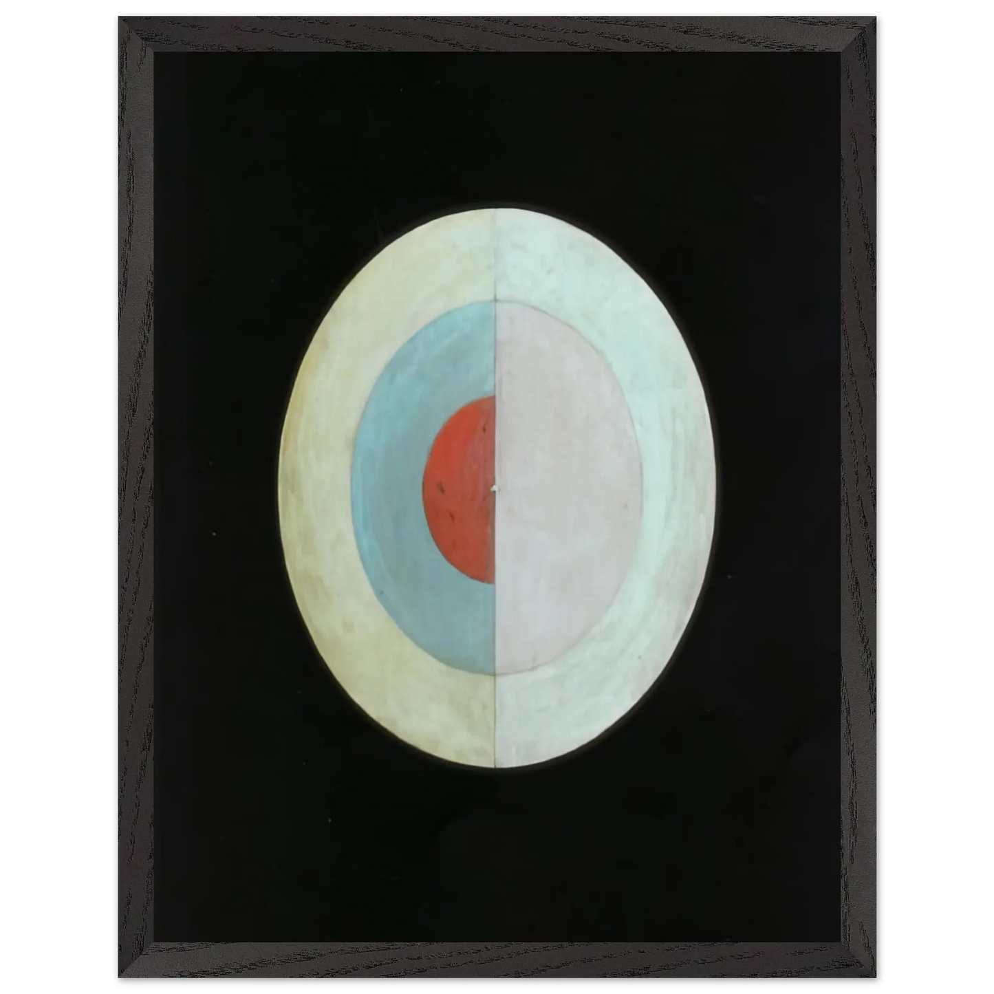 Hilma af Klint - THE SWAN NO 16 1915 Wall art - A2 (42 x 59.4  cm) - Premium Wooden Framed Poster With Fine Art Paper - White frame
