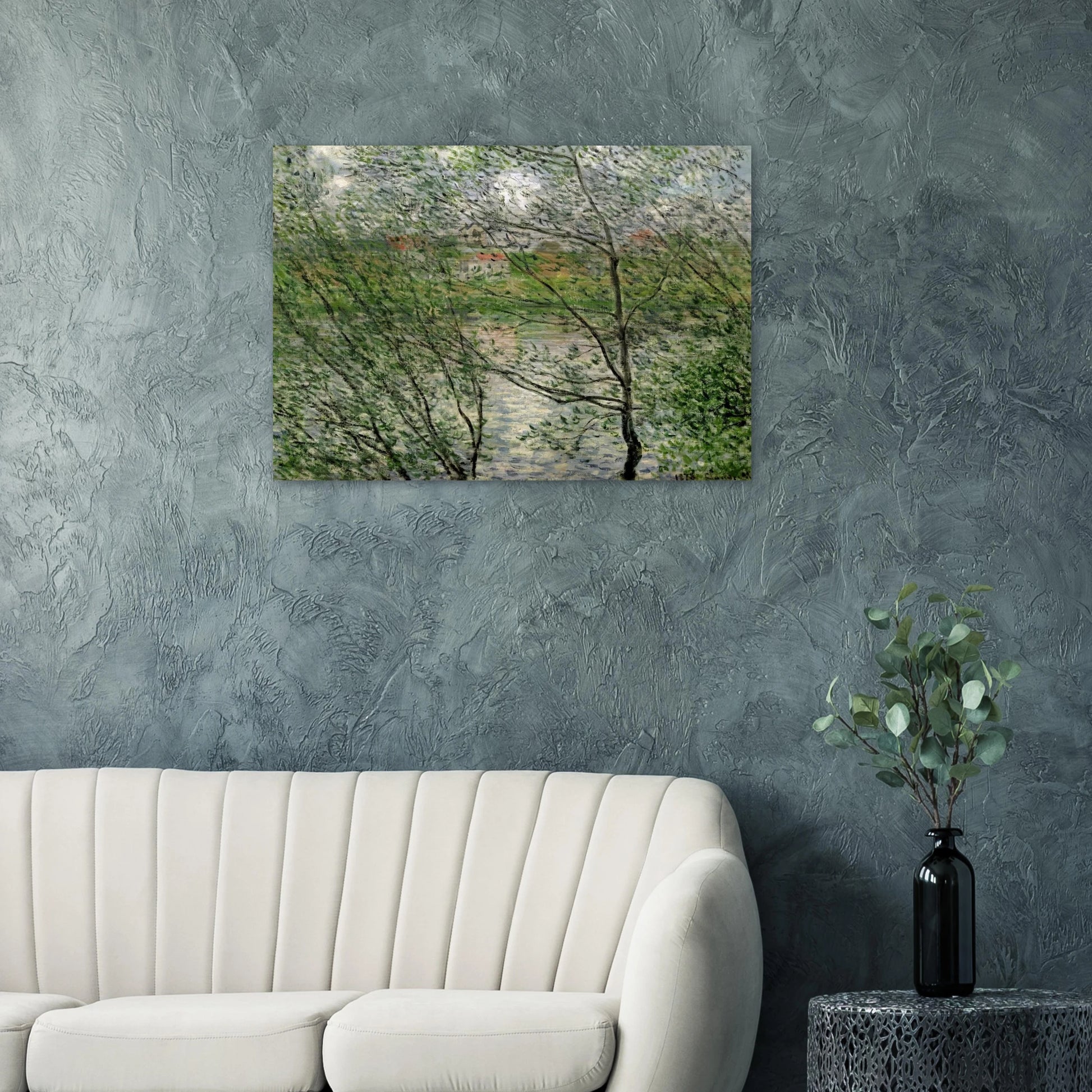 The Isle Grande-Jatte on the Siene - claude monet Brushed Aluminum Print - 70x100 cm / 28x40 inches | claude monet Aluminum Print | claude monet Prints