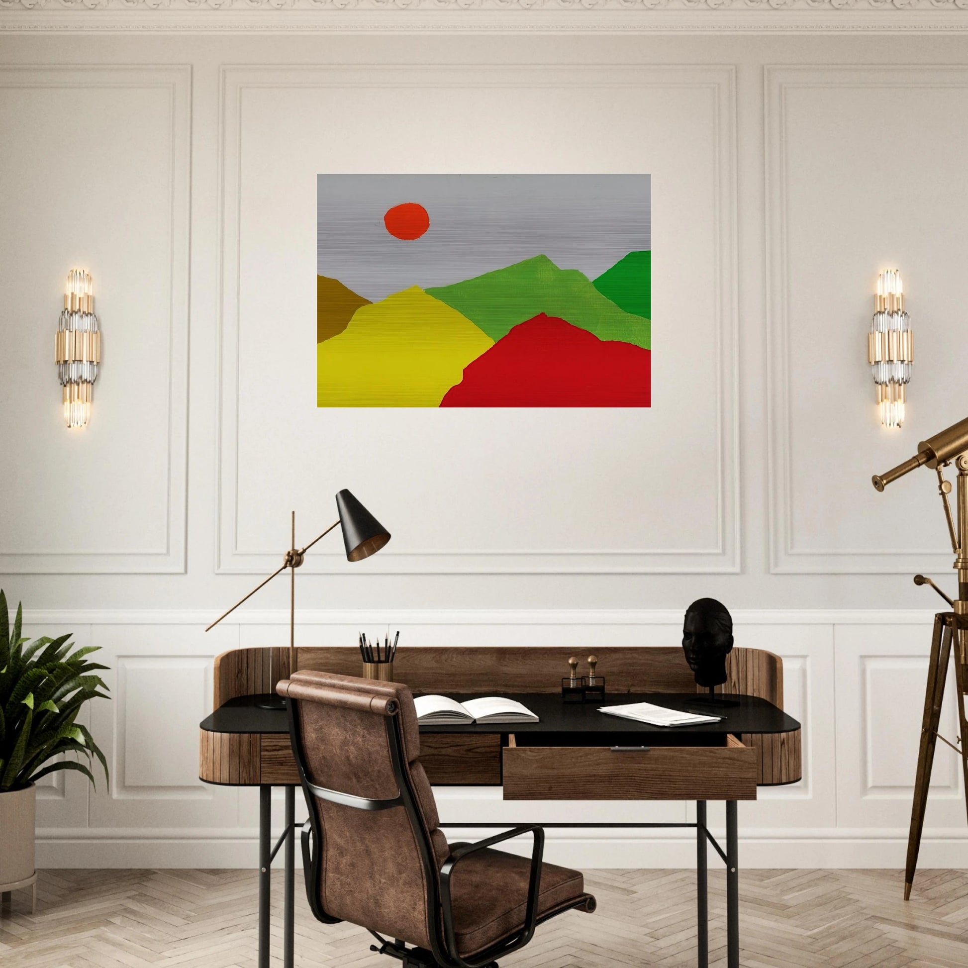 Untitled - 2013 - Etel Adnan Brushed Aluminum Print - 70x100 cm / 28x40 inches | Etel Adnan Aluminum Print | Etel Adnan Prints