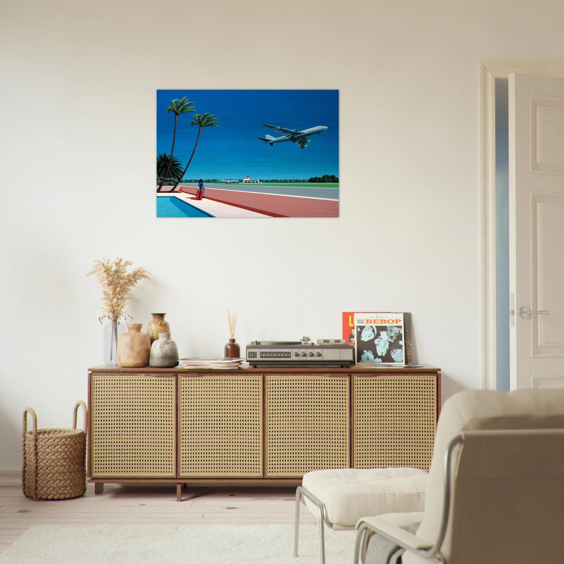Finest B-R-E-E-Z-E Takeoff - Hiroshi Nagai Brushed Aluminum Print - 70x100 cm / 28x40 inches | Hiroshi Nagai Aluminum Print | Hiroshi Nagai Prints