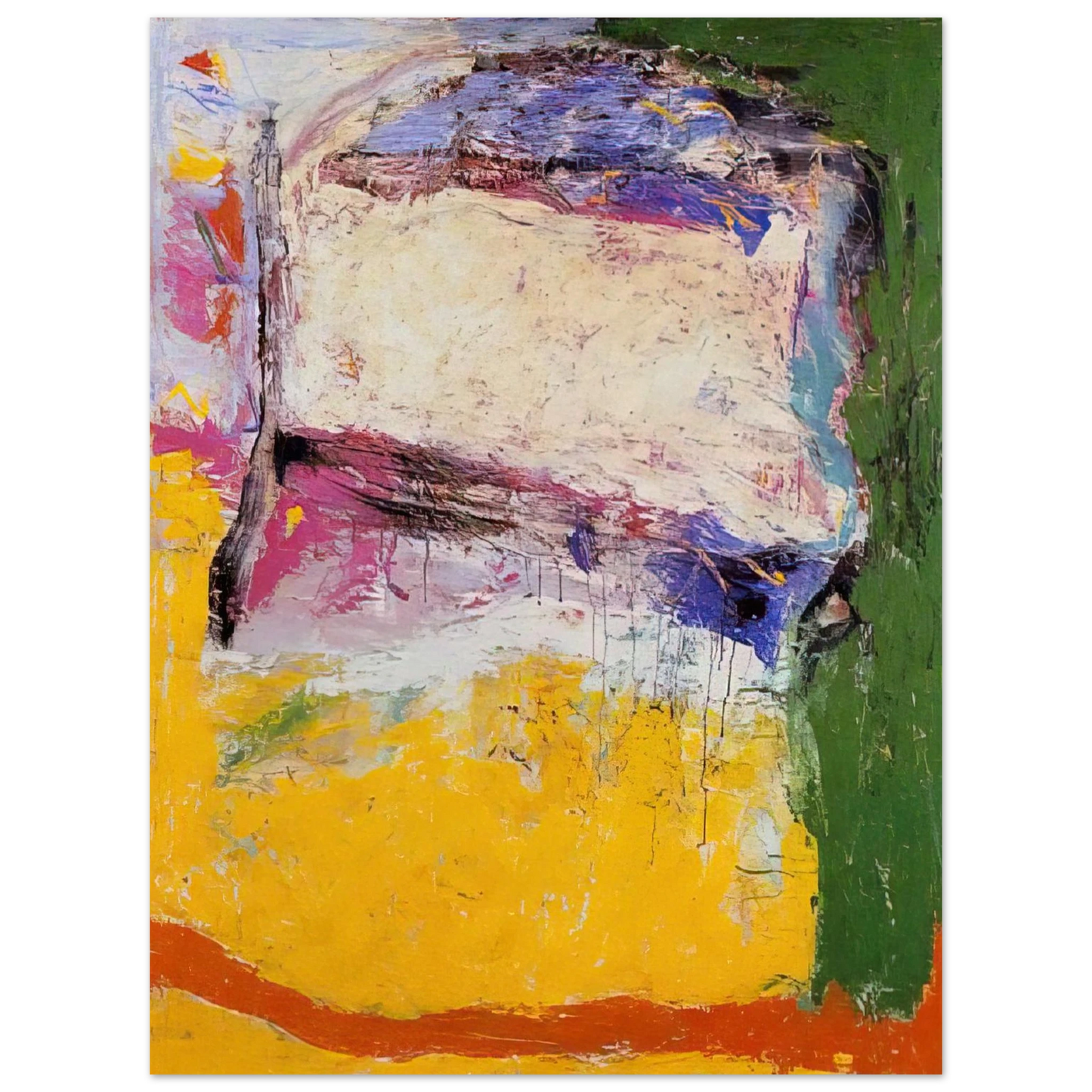 Gene Davis - Bay - 1958  75x100 cm / 30x40inches Fine Art Poster