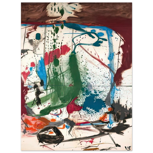 Helen Frankenthaler - Las Mayas, 1958- Wall Art - 21x29.7 cm / 8x12" - Fine Art Poster-canvas - -