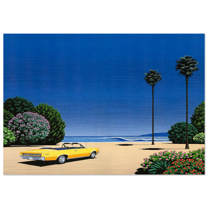 Sweet Breeze Alt Coastline at Lover’s Point - Hiroshi Nagai Brushed Aluminum Print - 70x100 cm / 28x40 inches | Hiroshi Nagai Aluminum Print | Hiroshi Nagai Prints