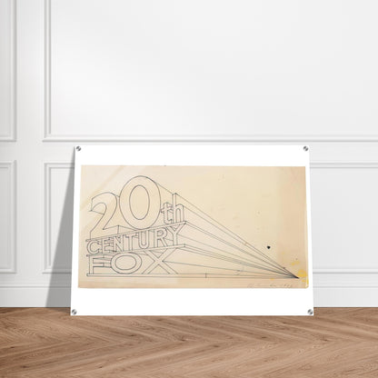 TRADEMARK STUDY 4 1962 - Edward Ruscha Acrylic Print - 70x100 cm / 28x40″ inches