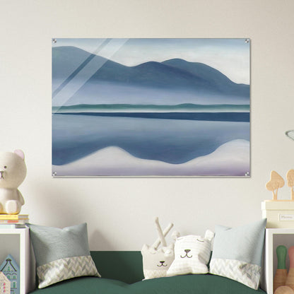 Lake George  formerly Reflection Seascape  - Georgia O'Keeffe Acrylic Print - 70x100 cm / 28x40″ inches