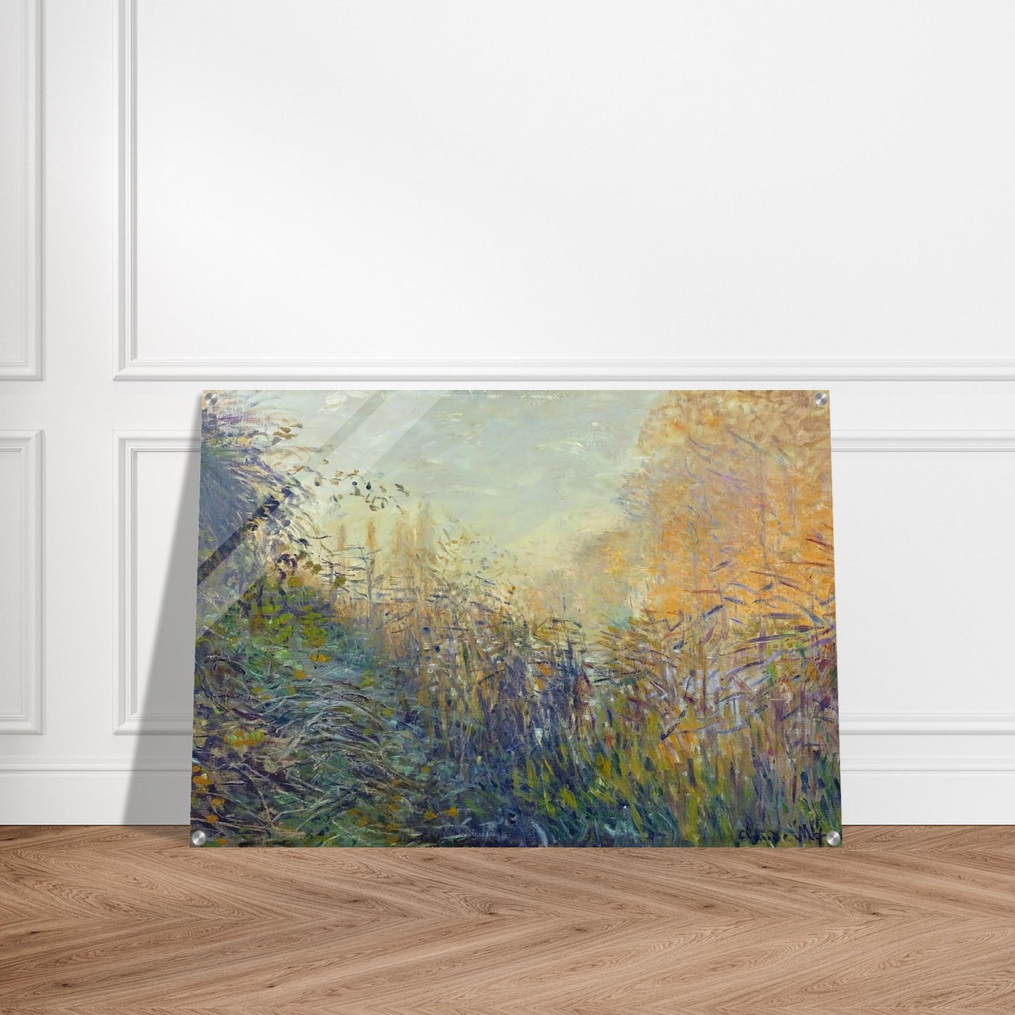 Study Rushes at Argenteuil - claude monet Acrylic Print - 70x100 cm / 28x40″ inches