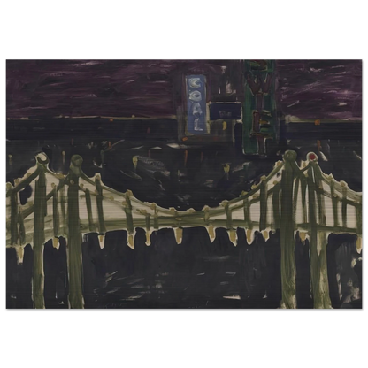 George Washington Bridge - Allan Kaprow Brushed Aluminum Print - 70x100 cm / 28x40 inches | Allan Kaprow Aluminum Print | Allan Kaprow Prints