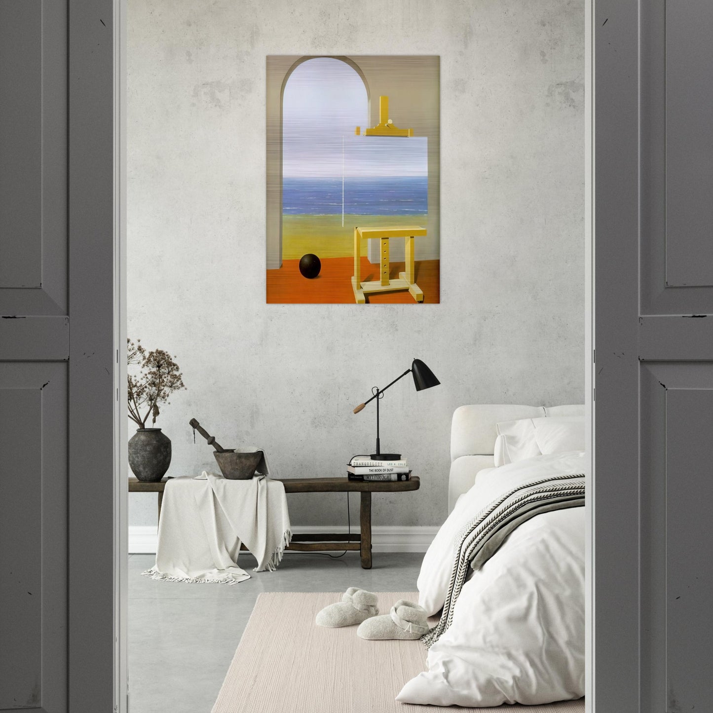 THE HUMAN CONDITION 1935 - Rene Magritte Brushed Aluminum Print - 70x100 cm / 28x40 inches | Rene Magritte Aluminum Print | Rene Magritte Prints