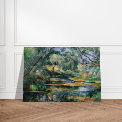 The Brook - Paul Cézanne Brushed Aluminum Print - 70x100 cm / 28x40 inches | Paul Cézanne Aluminum Print | Paul Cézanne Prints