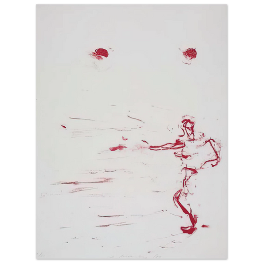 Susan Rothenberg - RED DANCE 1986  75x100 cm / 30x40inches Fine Art Poster