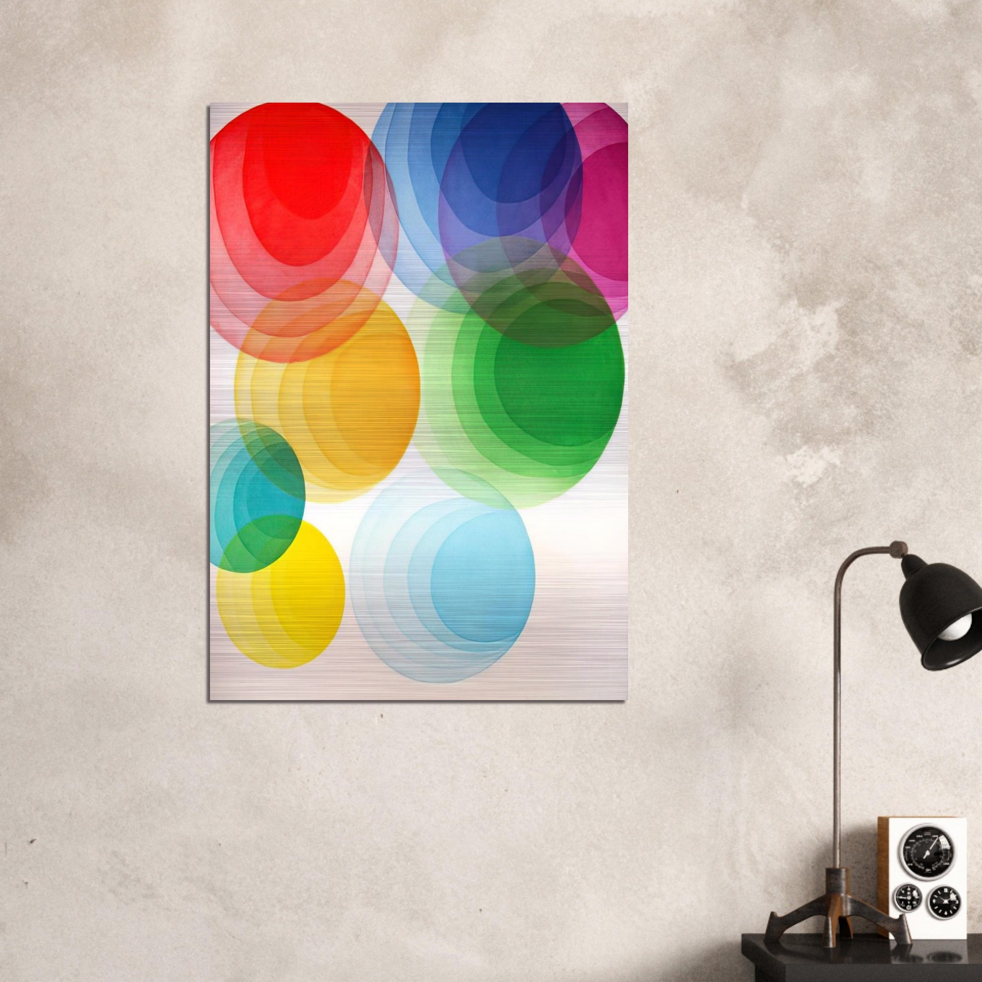 Untitled - Op Art - Piero Dorazio Brushed Aluminum Print - 70x100 cm / 28x40 inches | Piero Dorazio Aluminum Print | Piero Dorazio Prints
