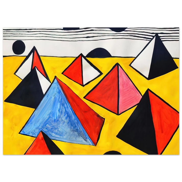 Alexander Calder - PYRAMIDS 1975 Fine Art Poster