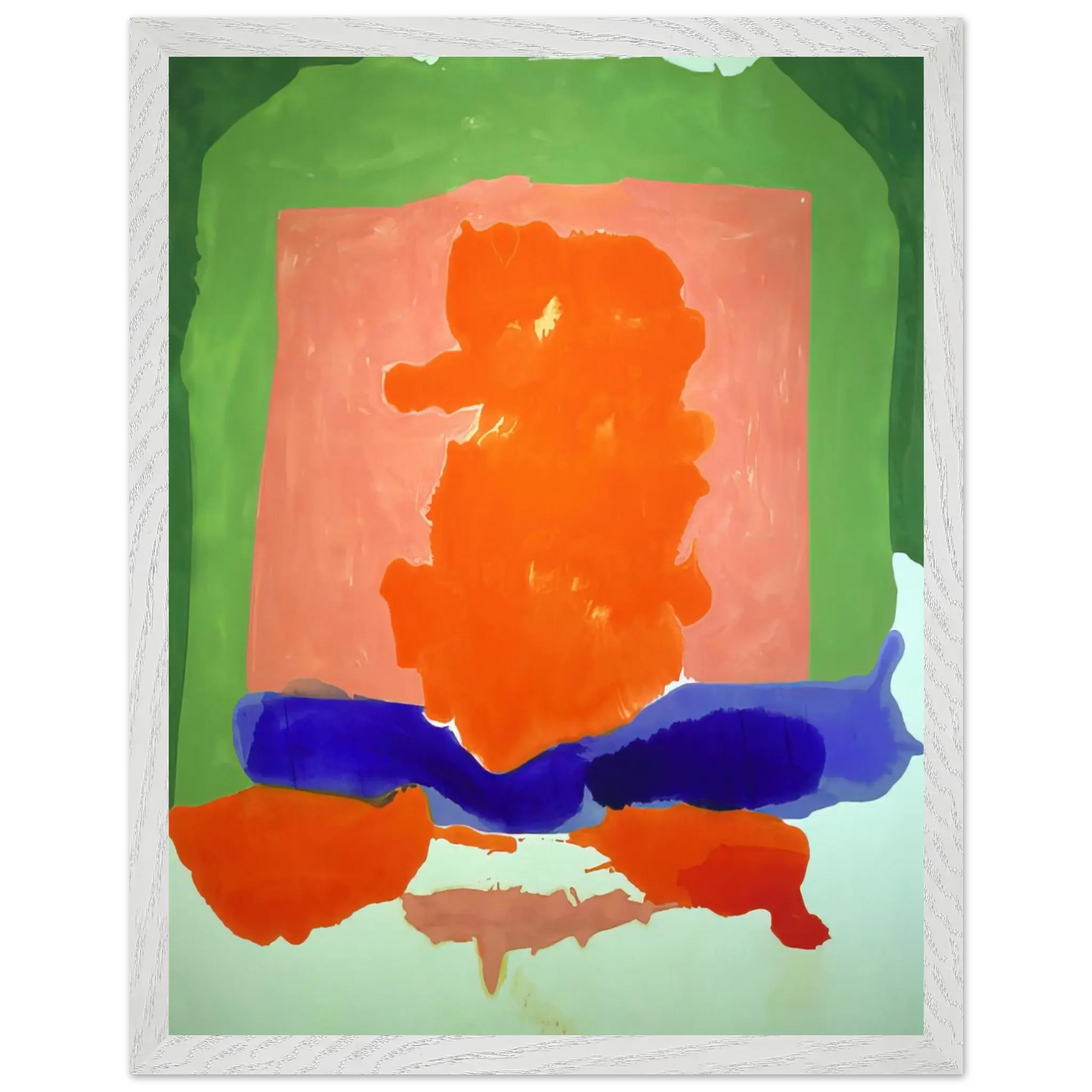 Helen Frankenthaler - Small s Paradise - 1964 Wall art - A1 (59.4 x 84.1  cm) - Premium Wooden Framed Poster With Fine Art Paper - Black frame