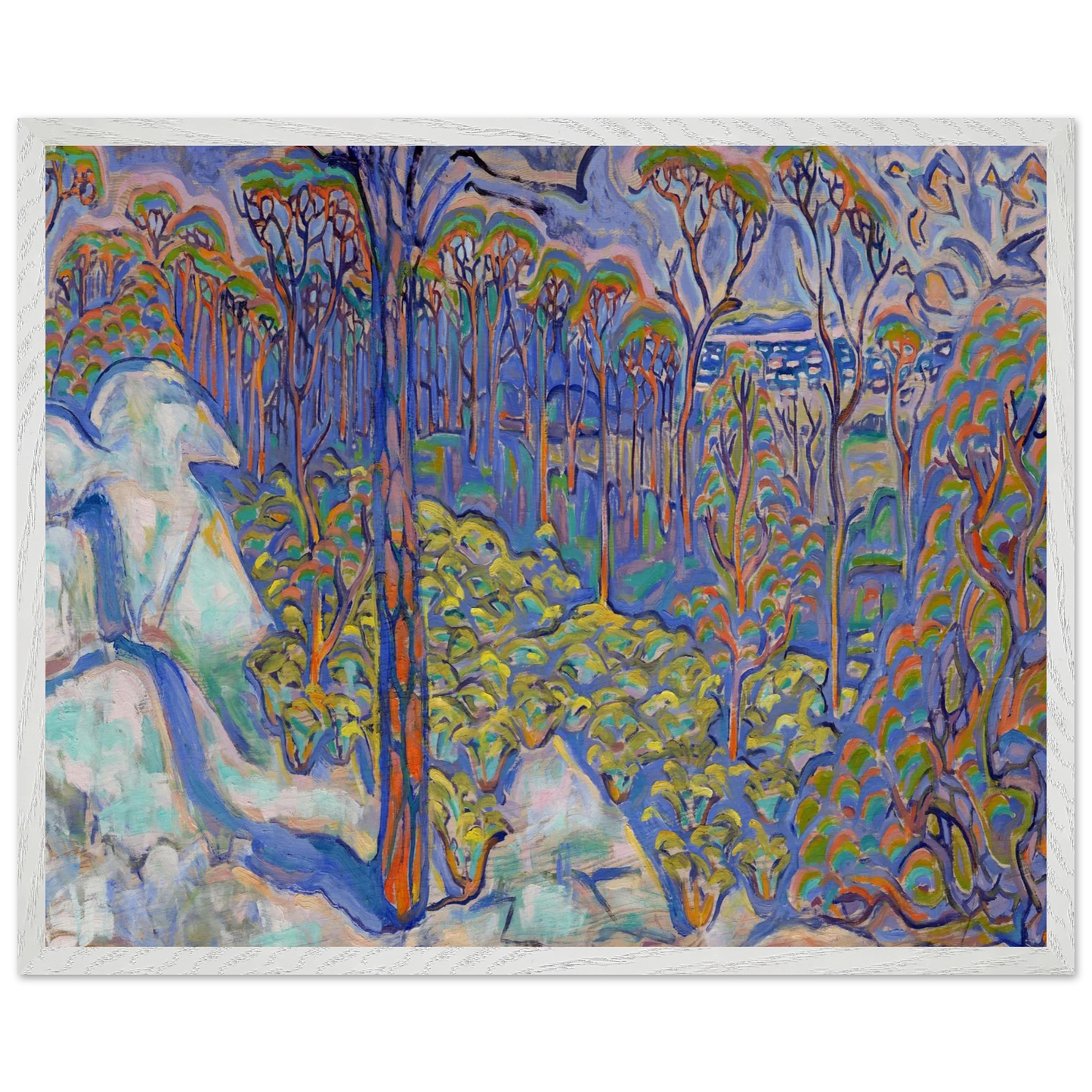 Walter Inglis Anderson - Walter Anderson Wall art - A2 (42 x 59.4  cm) - Premium Wooden Framed Poster With Fine Art Paper-canvas - Black frame