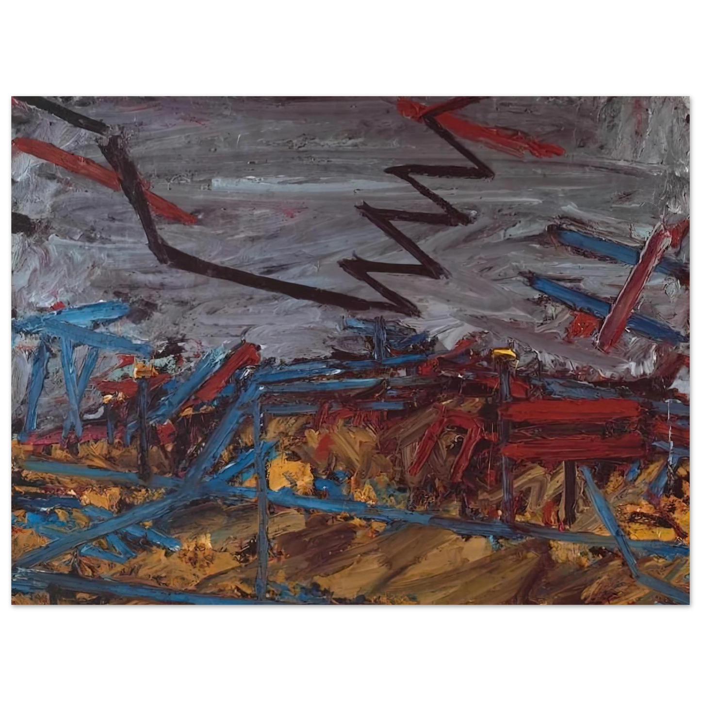 Frank Auerbach - PRIMROSE HILL 1968  75x100 cm / 30x40inches Fine Art Poster