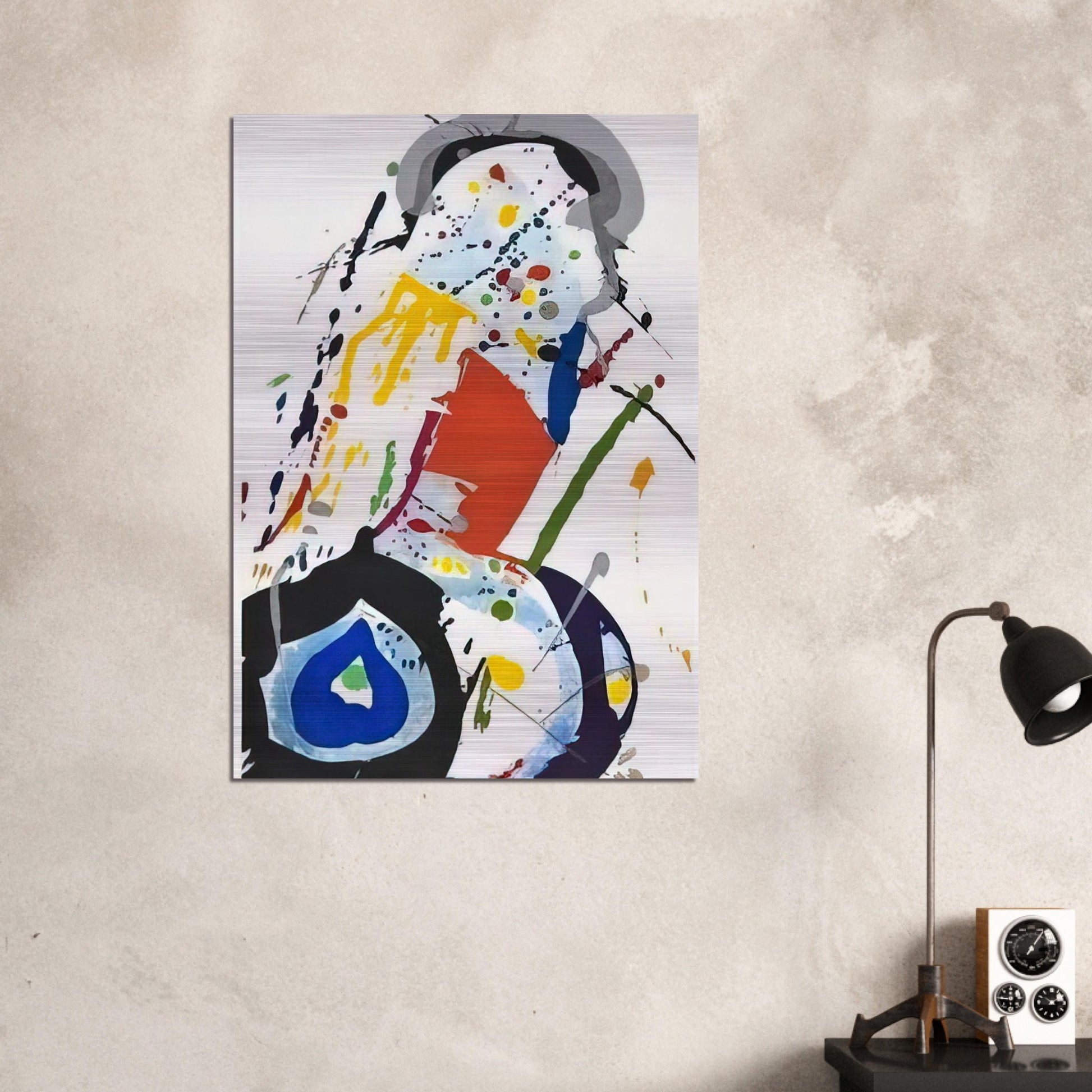 untitled  sfe081  - Sam Francis Brushed Aluminum Print - 70x100 cm / 28x40 inches | Sam Francis Aluminum Print | Sam Francis Prints