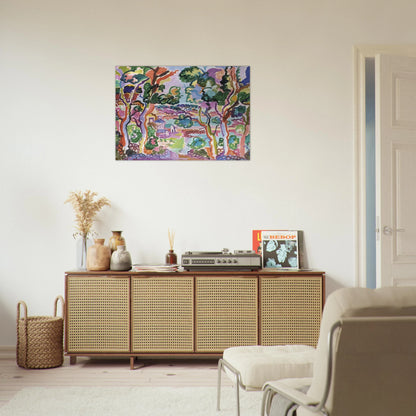 Paysage - Fauvism - Charles Lapicque Brushed Aluminum Print - 70x100 cm / 28x40 inches | Charles Lapicque Aluminum Print | Charles Lapicque Prints