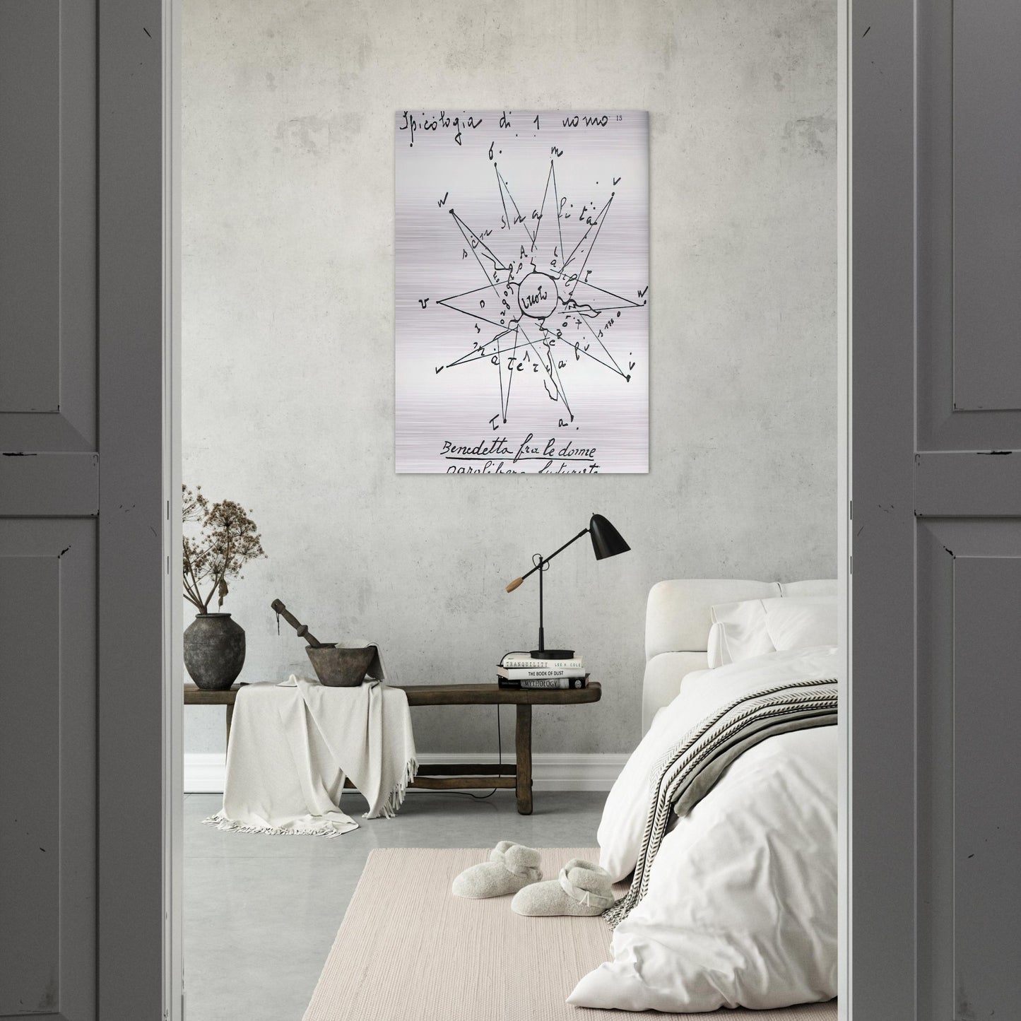 Spicologia di 1 Uomo - 1919 Italy - Benedetta Cappa Brushed Aluminum Print - 70x100 cm / 28x40 inches | Benedetta Cappa Aluminum Print | Benedetta Cappa Prints