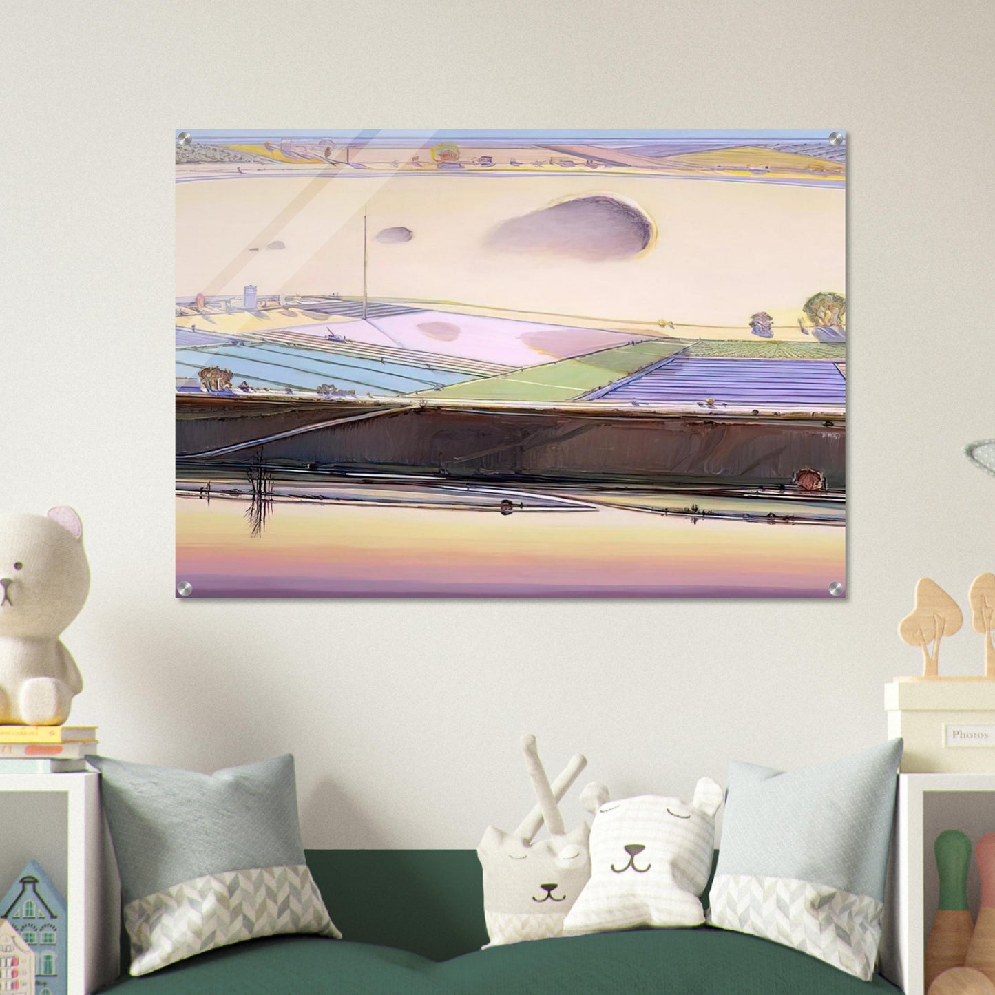 River Cloud - 2002 - Wayne Thiebaud Acrylic Print - 70x100 cm / 28x40″ inches