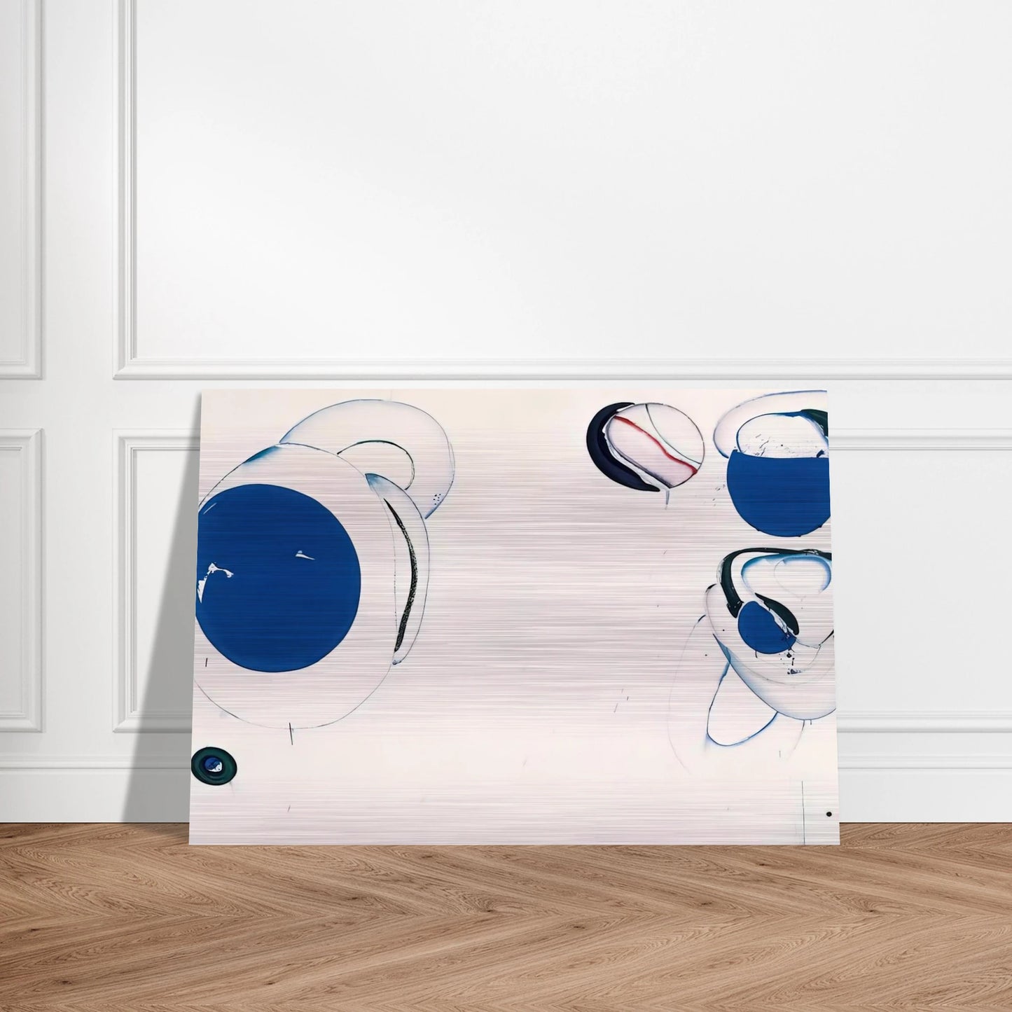 Blue Balls VIII - Sam Francis Brushed Aluminum Print - 70x100 cm / 28x40 inches | Sam Francis Aluminum Print | Sam Francis Prints