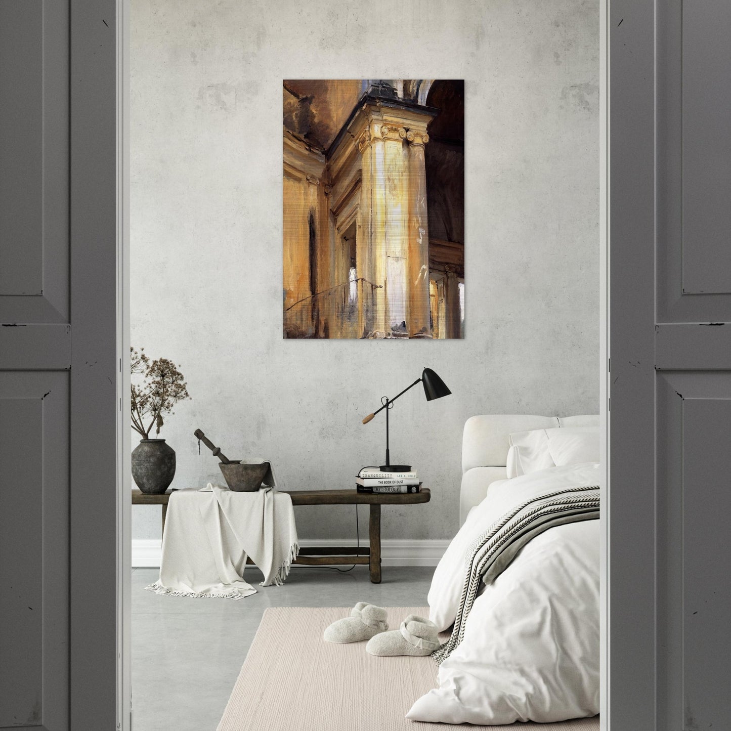 Roman Architecture - John Singer Sargent Brushed Aluminum Print - 70x100 cm / 28x40 inches | John Singer Sargent Aluminum Print | John Singer Sargent Prints