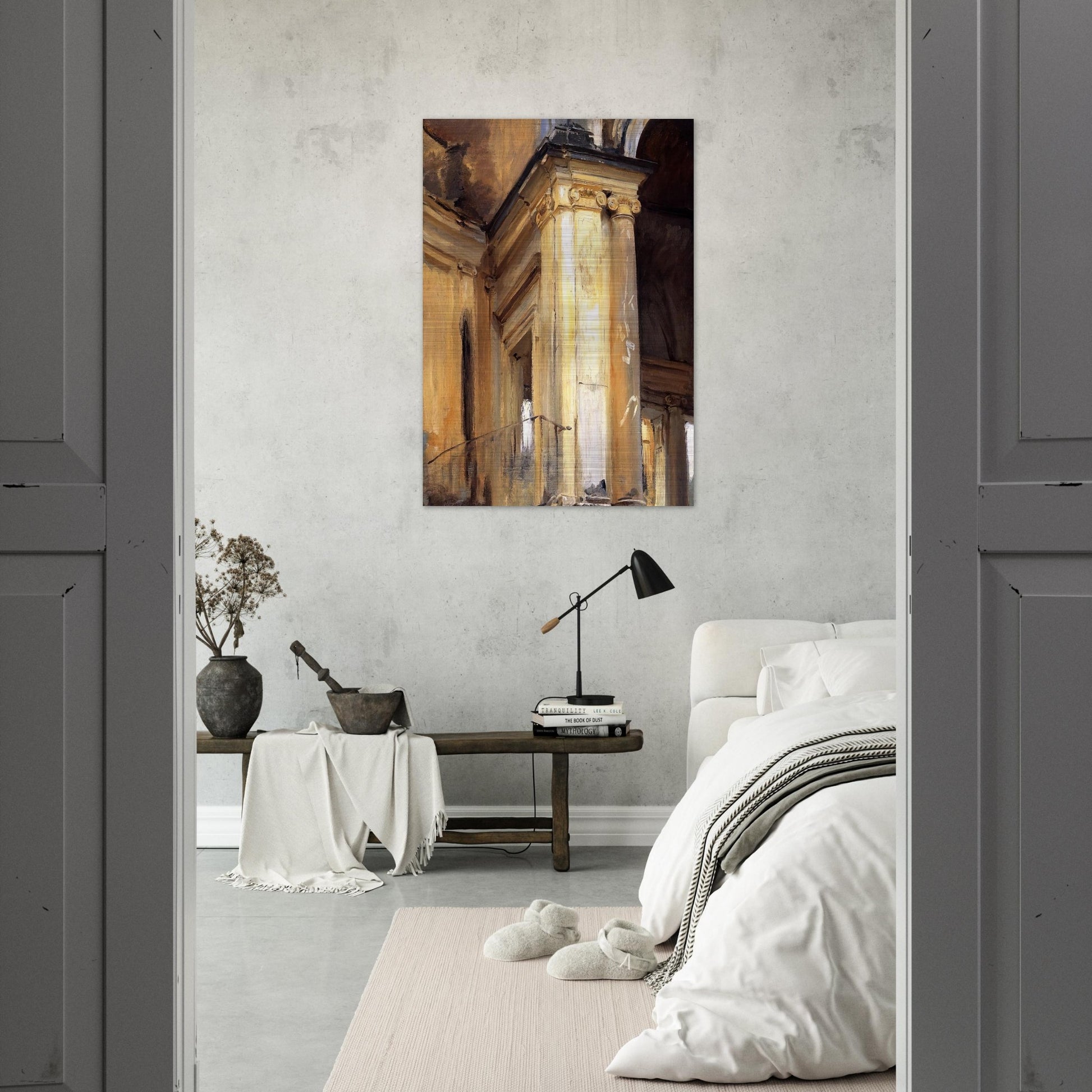 Roman Architecture - John Singer Sargent Brushed Aluminum Print - 70x100 cm / 28x40 inches | John Singer Sargent Aluminum Print | John Singer Sargent Prints