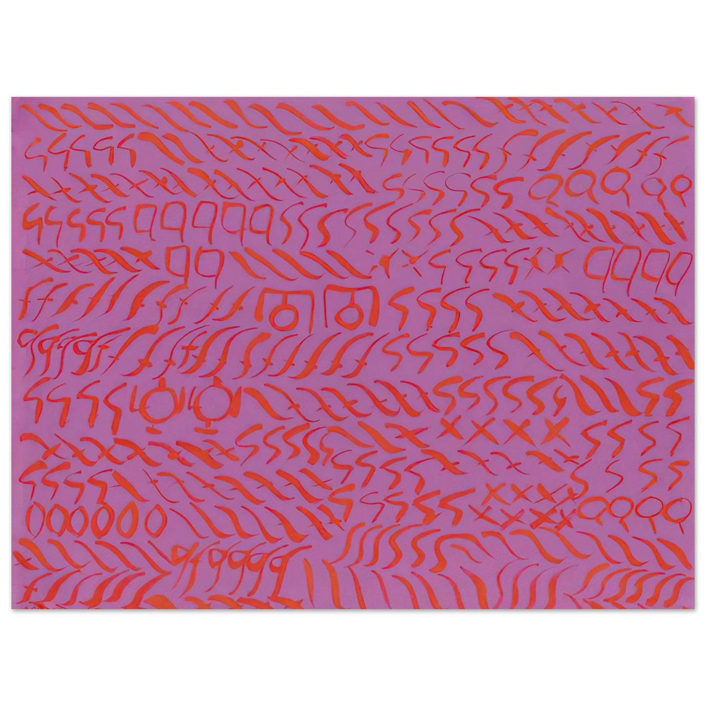 Carla Accardi - Viola Rosso - 1969  75x100 cm / 30x40inches Fine Art Poster