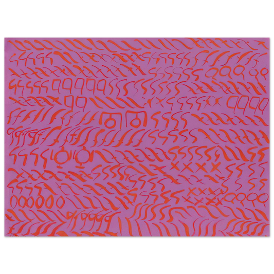 Carla Accardi - Viola Rosso - 1969  75x100 cm / 30x40inches Fine Art Poster