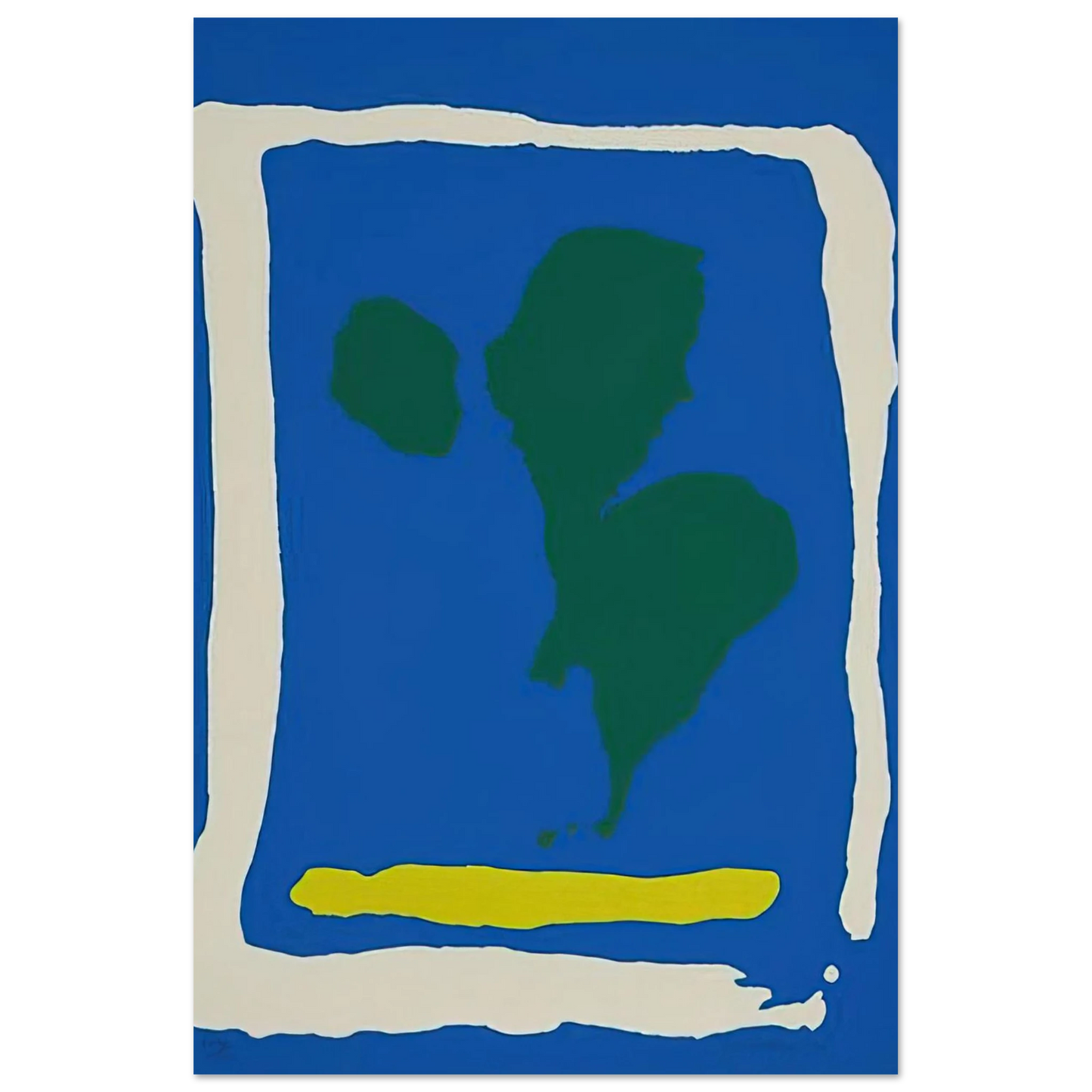 Helen Frankenthaler - Air Frame - 1965 Wall art - 50x70 cm / 20x28 inches - Fine Art Poster-canvas - -