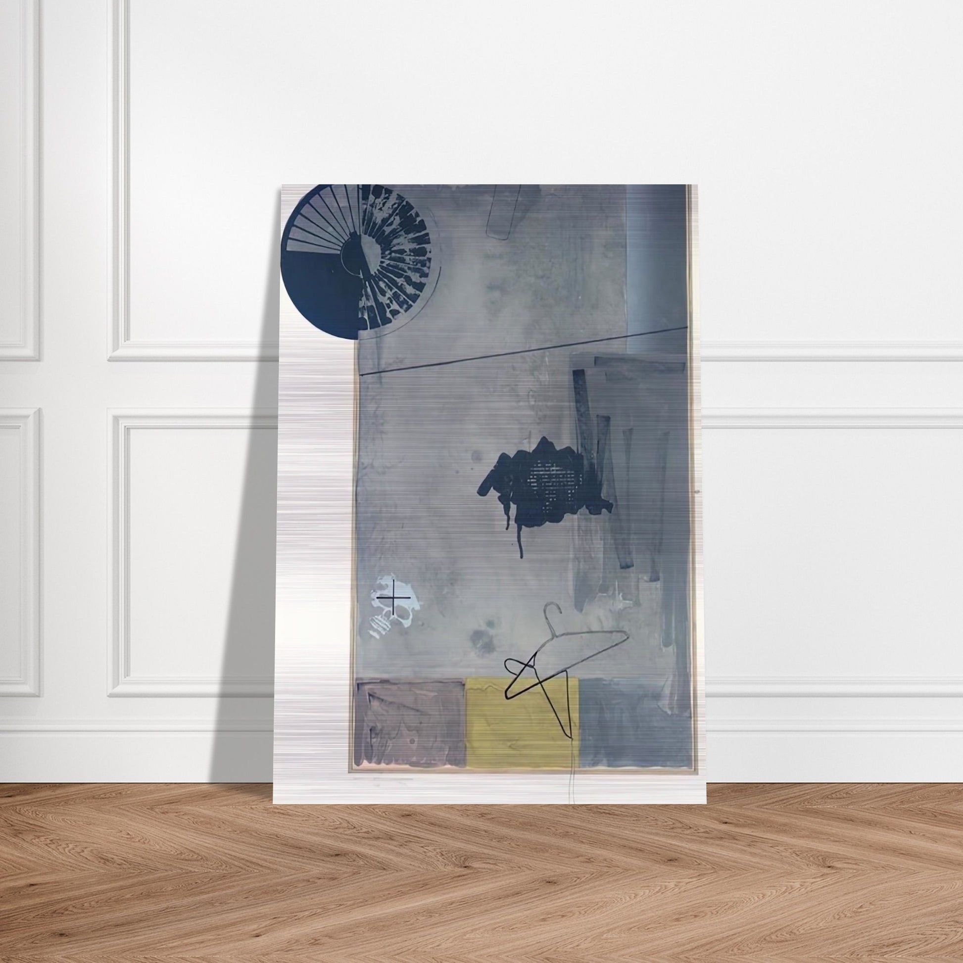 EVIAN - Jasper Johns Brushed Aluminum Print - 70x100 cm / 28x40 inches | Jasper Johns Aluminum Print | Jasper Johns Prints
