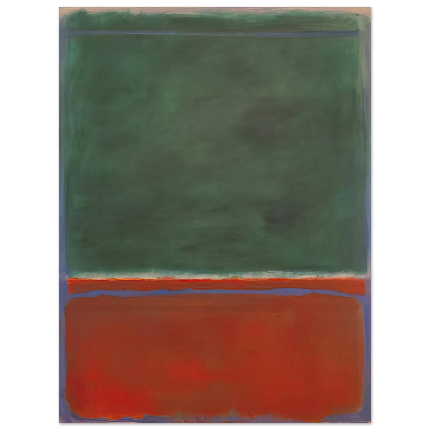 Mark Rothko - Green and Maroon - 1953 Wall Art - 21x29.7 cm / 8x12" - Fine Art Poster-canvas - -
