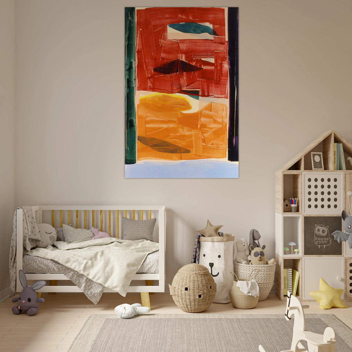 Circe's Palace - 1982 - Ronnie Landfield Art Prints - 100x150 cm / 40x60″ inches | Ronnie Landfield Poster | Ronnie Landfield Prints