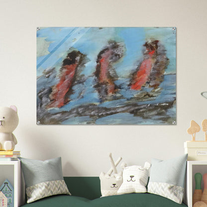 Untitled KC 505 - 1984 - Henri Michaux Acrylic Print - 70x100 cm / 28x40″ inches | Henri Michaux Wall Art | Henri Michaux Prints