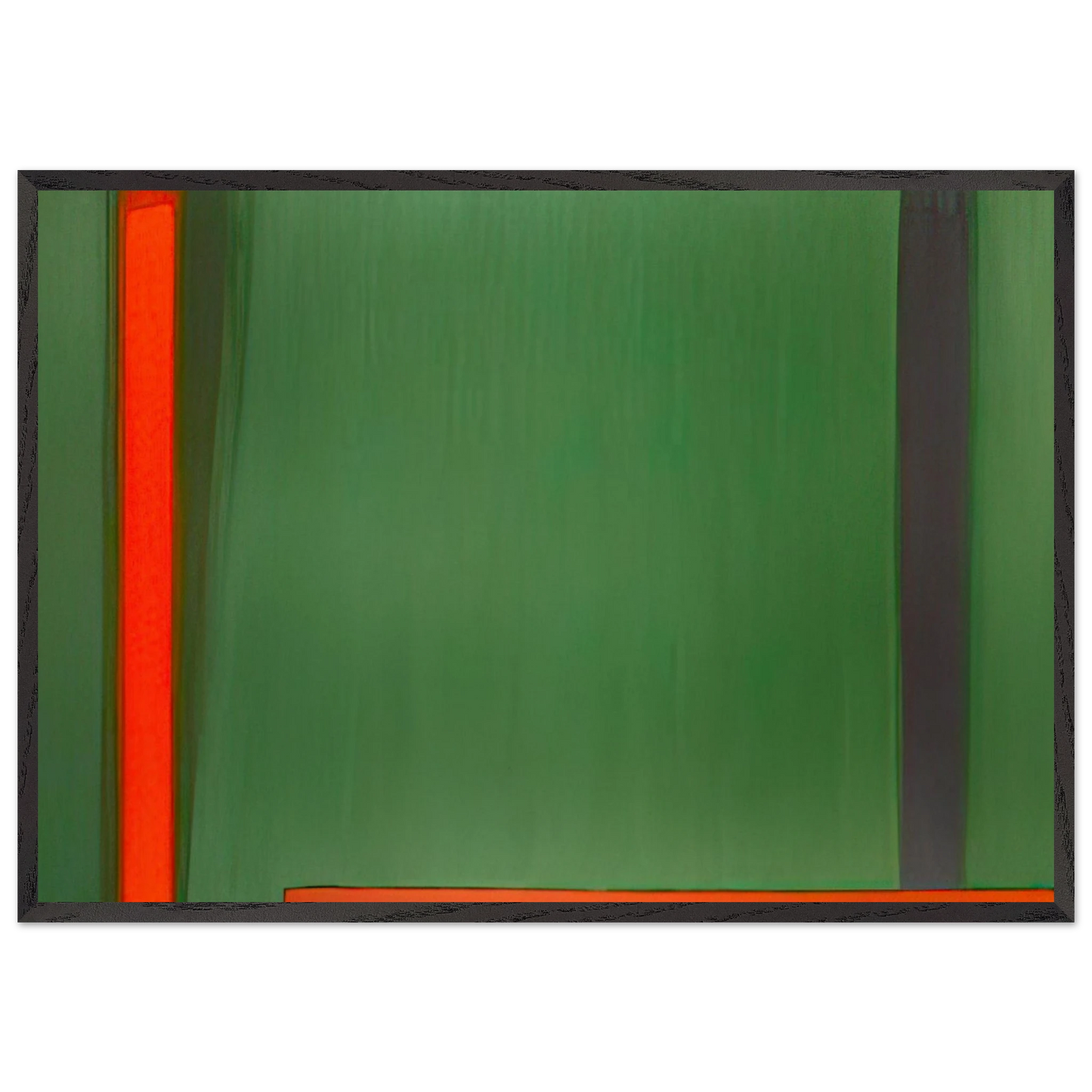 191266 - 1966 - John Hoyland 70x100 cm / 28x40 inches Framed Art Print – Black Wooden Frame