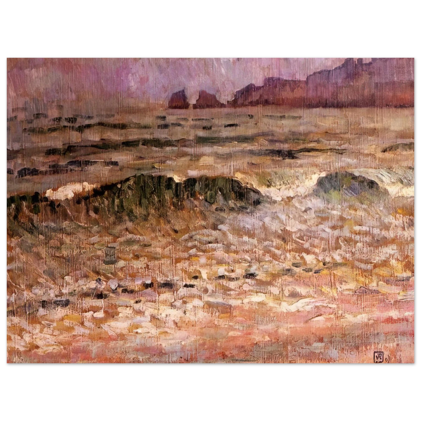 Theo van Rysselberghe - RAIN JERSEY 1907  75x100 cm / 30x40inches Fine Art Poster