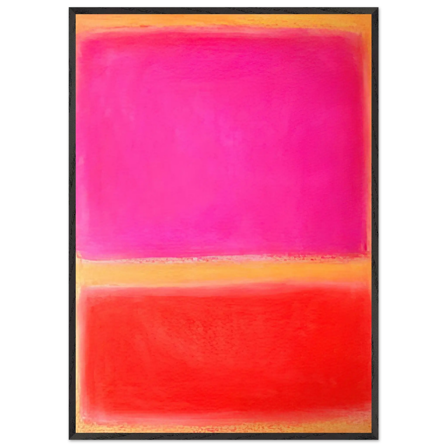 Helen Frankenthaler - Untitled - Color Field Painting Wall art - 70x70 cm / 28x28 inches - Premium Wooden Framed Poster With Fine Art Paper - Wood frame