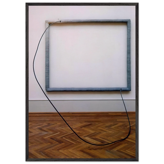 HANG UP 1966 - Eva Hesse 70x100 cm / 28x40 inches Framed Art Print – Black Wooden Frame