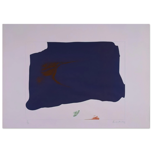 Helen Frankenthaler - Variation II on Mauve Corner - 1969 Wall art - 13x18 cm / 5x7 inches - Fine Art Poster-canvas - -