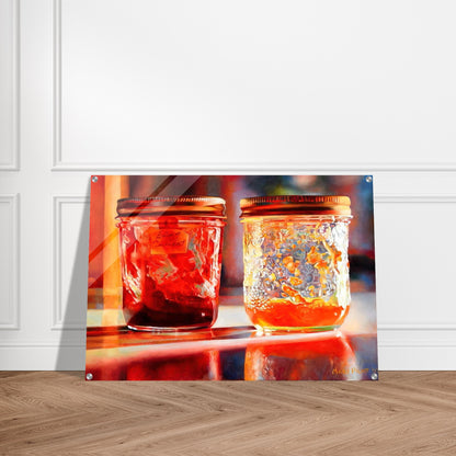 Smears of Jam, Lights of Jelly - 2007 - Mary Pratt Acrylic Print - 70x100 cm / 28x40″ inches