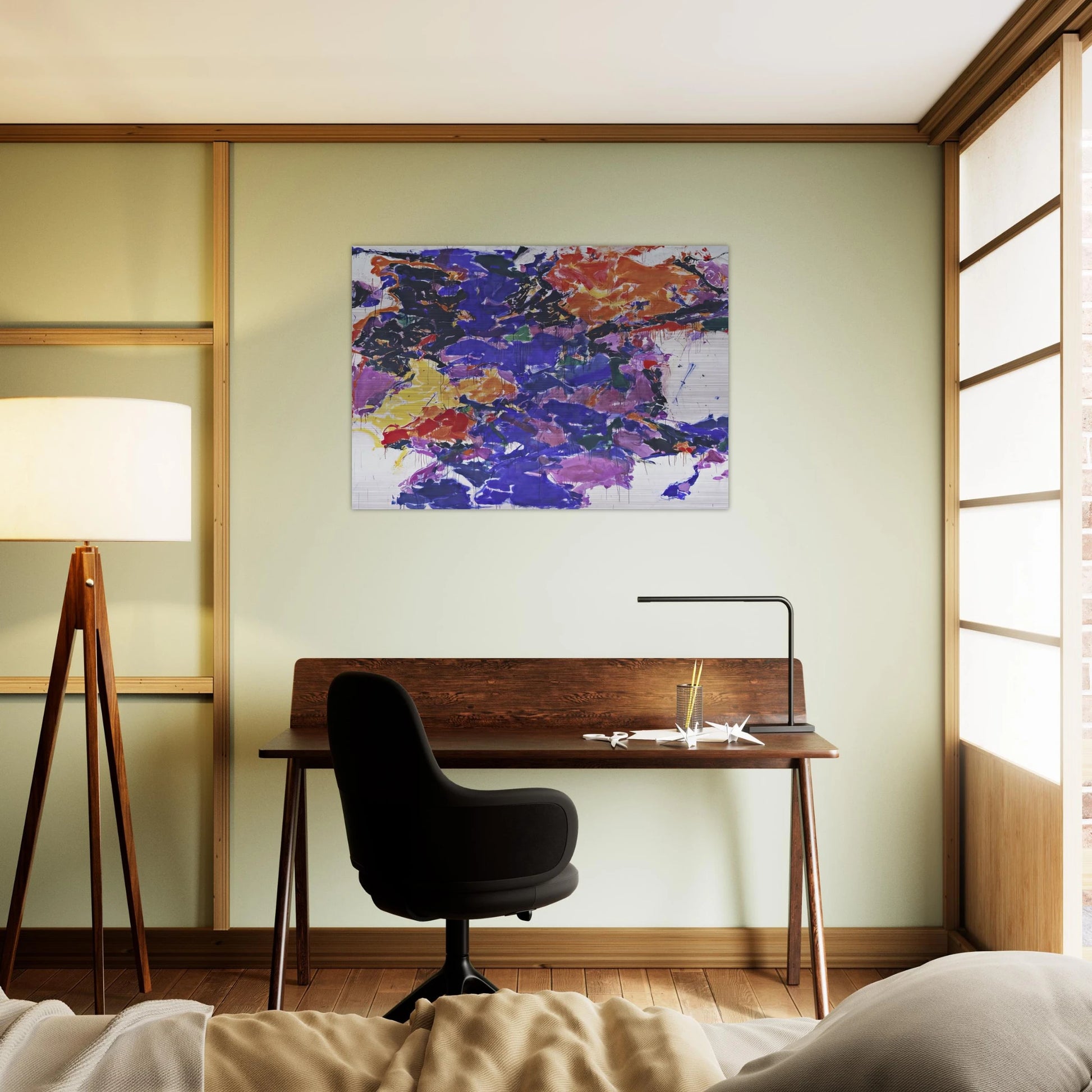 Towards Disappearance II - Sam Francis Brushed Aluminum Print - 70x100 cm / 28x40 inches | Sam Francis Aluminum Print | Sam Francis Prints