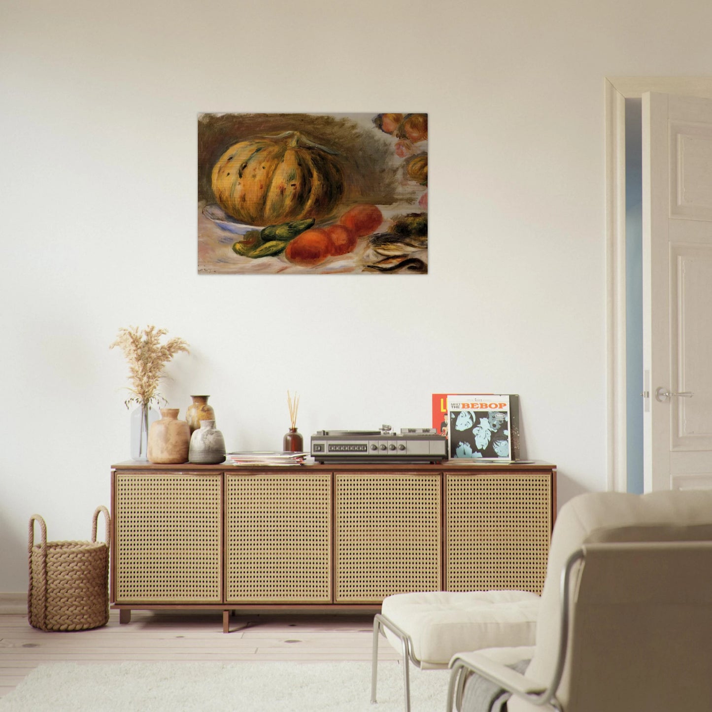 Melon and Tomatos - Pierre-Auguste Renoir Brushed Aluminum Print - 70x100 cm / 28x40 inches | Pierre-Auguste Renoir Aluminum Print | Pierre-Auguste Renoir Prints