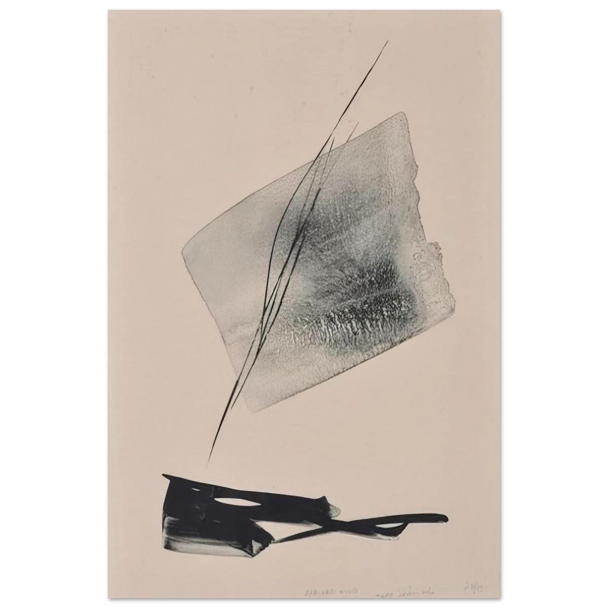 Arrived Wind - Abstract Expressionism - Toko Shinoda Art Prints - 100x150 cm / 40x60″ inches | Toko Shinoda Poster | Toko Shinoda Prints