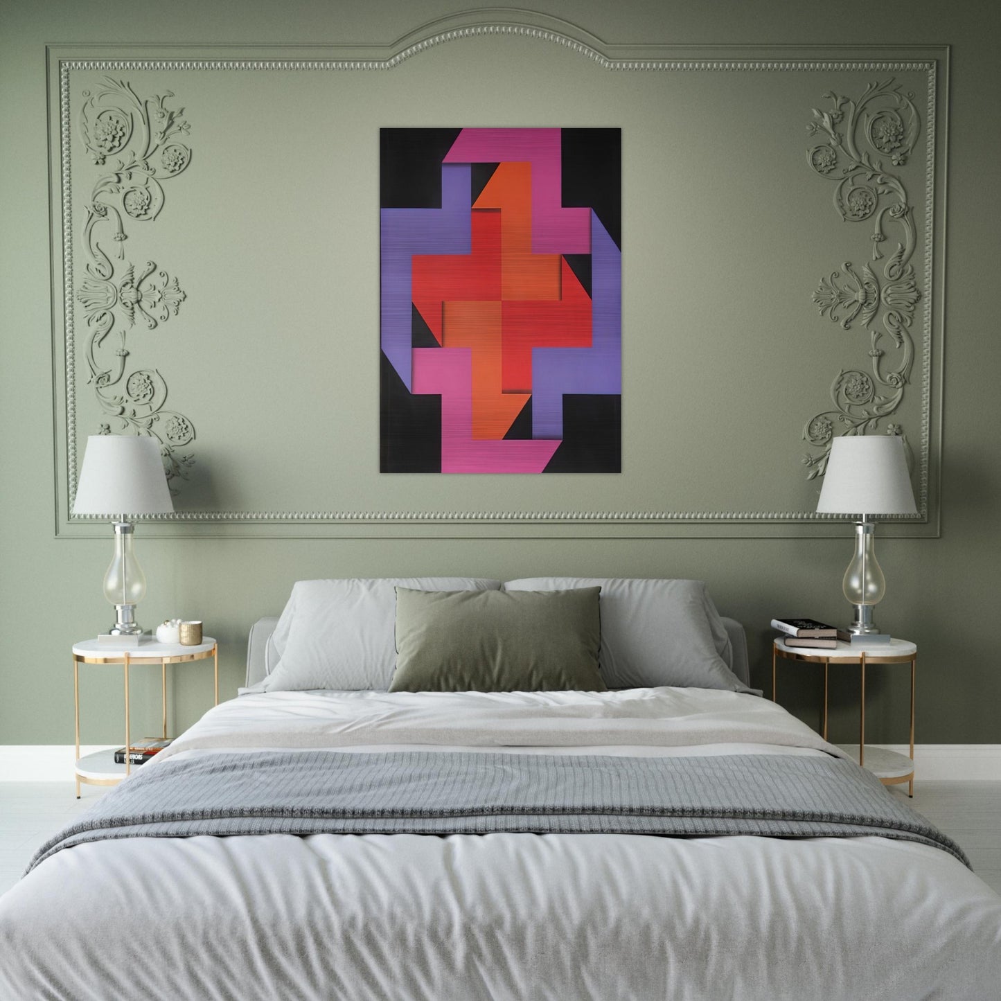 Tibacuy - 1969 - Omar Rayo Brushed Aluminum Print - 70x100 cm / 28x40 inches | Omar Rayo Aluminum Print | Omar Rayo Prints
