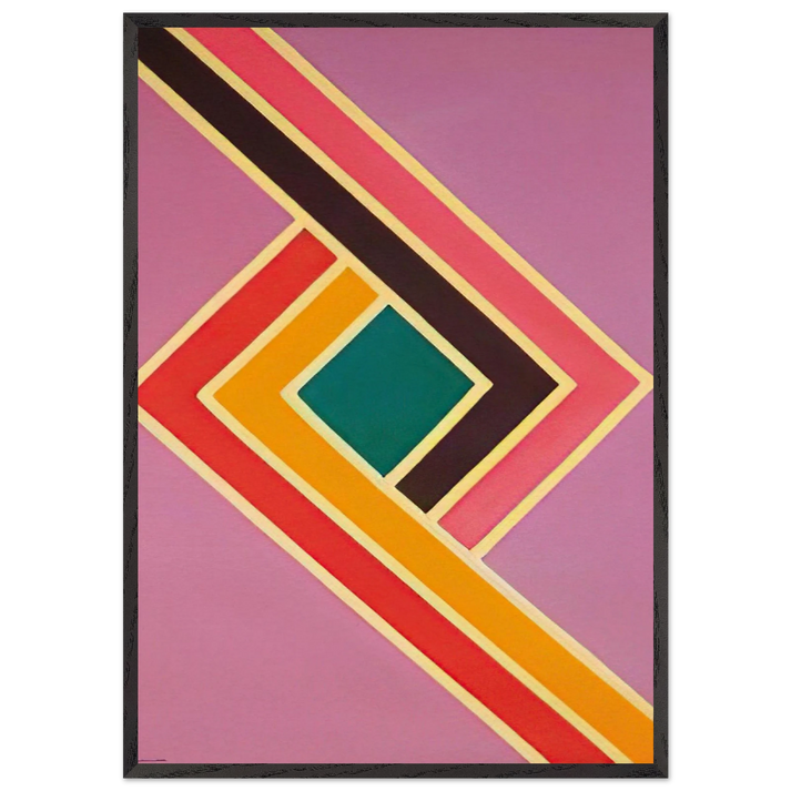 Comet I - Sam Gilliam 70x100 cm / 28x40 inches Framed Art Print – Black Wooden Frame