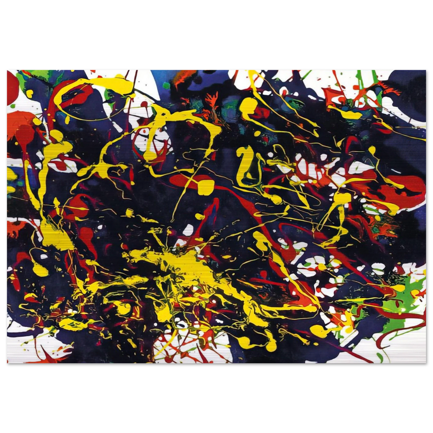 Untitled  SFP94-79  SFF 1755  - Sam Francis Brushed Aluminum Print - 70x100 cm / 28x40 inches | Sam Francis Aluminum Print | Sam Francis Prints