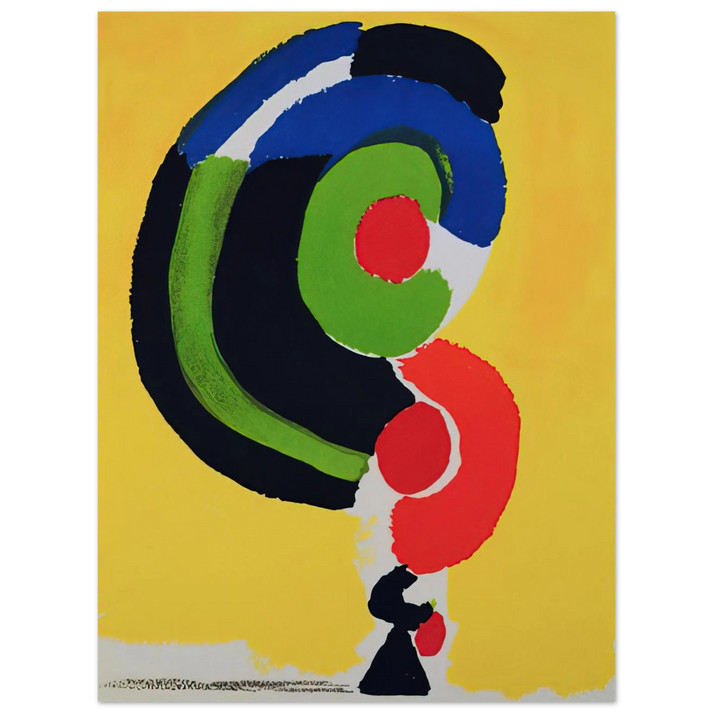 Sonia Delaunay - COMPOSITION FOR XXE SIECLE  75x100 cm / 30x40inches Fine Art Poster