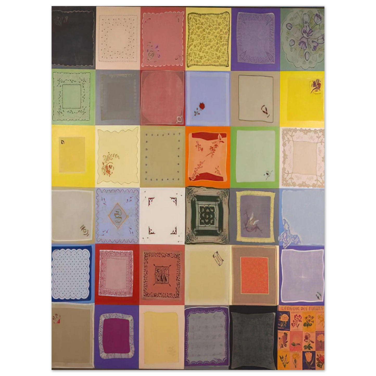 Miriam Schapiro - Connection - 1978  75x100 cm / 30x40inches Fine Art Poster