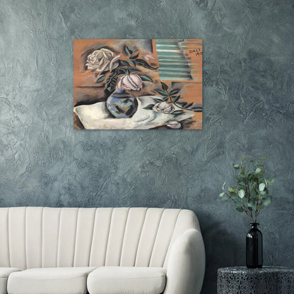 BOUQUET L IMPORTANT C EST LA ROSE - Salvador Dali Brushed Aluminum Print - 70x100 cm / 28x40 inches | Salvador Dali Aluminum Print | Salvador Dali Prints
